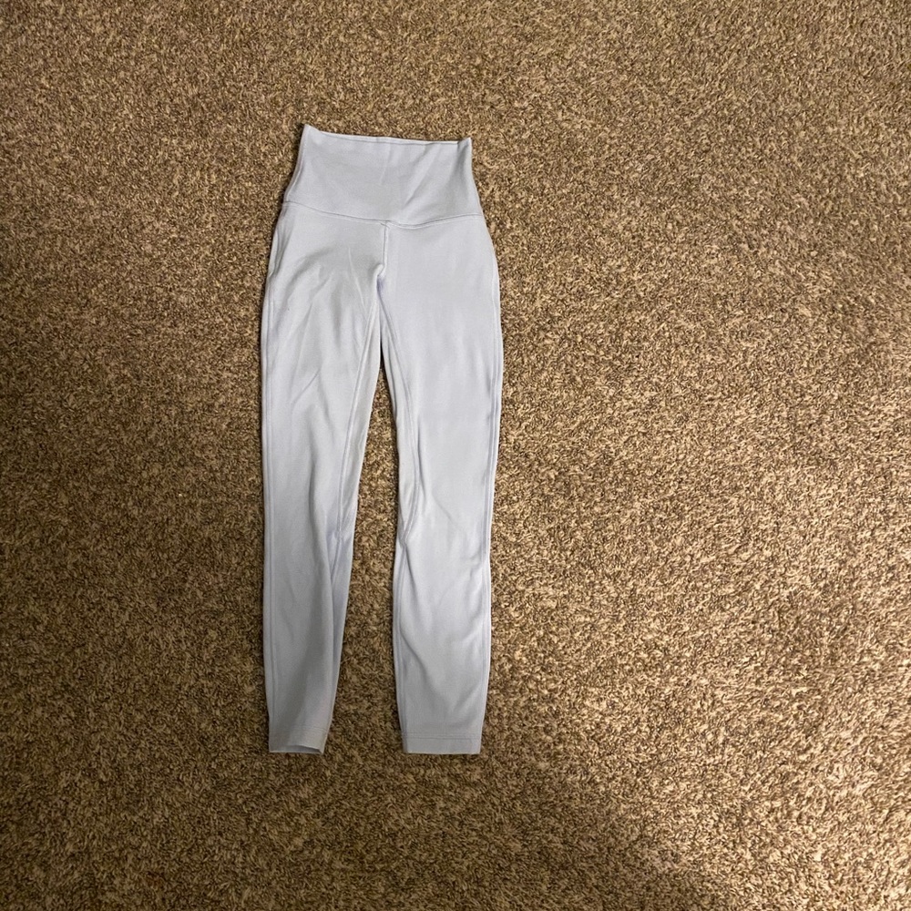 High-Waisted Light blue Lululemon Leggings